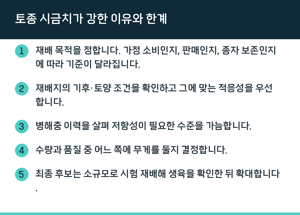 토종 시금치가 강한 이유와 한계