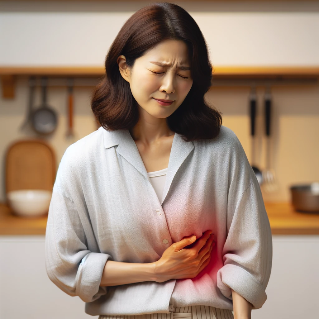왼쪽 갈비뼈 아래 통증