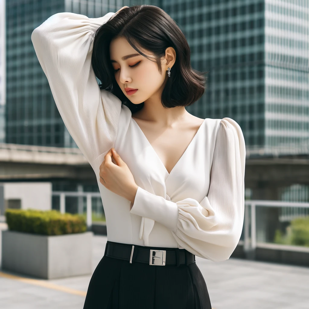 겨드랑이 멍울 통증 때문에 아픈 여성