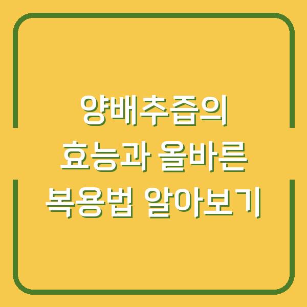 양배추즙의 효능과 올바른 복용법 알아보기