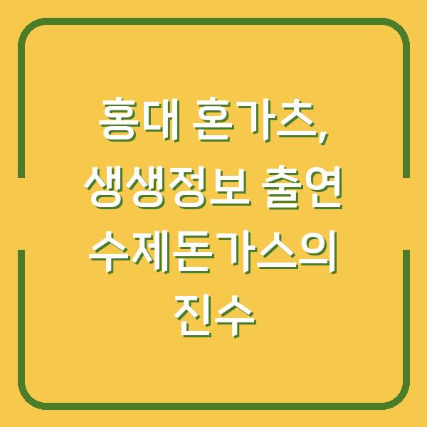 홍대 혼가츠, 생생정보 출연 수제돈가스의 진수