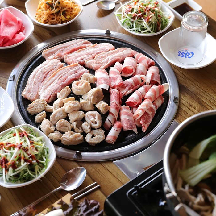 삼겹살 굽기